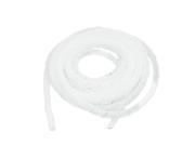 12mm x 5M Spiral Wrap Wrapping Band Wire Cable Zip Organizer White