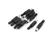 10pcs 5.5mm x 2.5mm Female DC Power Plug Cable Adapter Connector Black