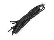 5 Pcs 3Ft 5mm Dia Heat Shrinkable Tube Wire Sleeve Shrinking Tubing Black