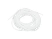 10mm x 6M Spiral Wrap Wrapping Band Wire Cable Zip Organizer White
