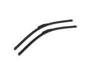 Black Plastic Rubber 22 Windshield Framless Wiper Blades 2 Pcs for Audi R8