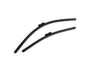 Pair 24 19 Black Rubber Windscreen Bracketless Wiper Blade for BMW 3 Series