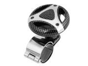 Black Carbon Fiber Pattern Steering Wheel Spinner Knob Power Handle for Car