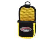 Black Yellow Car Sdie Vent Holder Nylon Pocket Bag for Mobile Phone