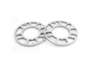 Car Vehicle 15cm Dia 10mm Thickness Wheel Rims Spacers Silver Tone 2 Pcs