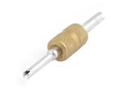 Motorcycle Automoblie Tire Valve Stem Core 2 Sizes Remover Repair Tool Gold Tone