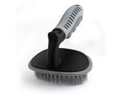 Car Vehicle Plastic Grip Chair Carpet Cleaner Black Gray Cleaning Brush Tool