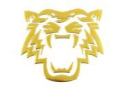 Gold Tone Tiger Pattern Plastic Self Adhesive 3D Sticker Decal for Car