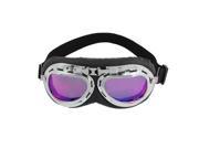 Motorbike Karting Sports Black Frame Purple Glasses Mirror Sunglasses for Men