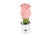 1 Top Rose Flower Shape Power Plug Cigarette Lighter Pink for Car