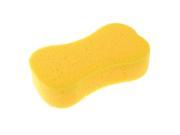 Yellow Soft Sponge Car Glass Washing Cleaning Pad Cushion 20cm x 11cm x 4.5cm