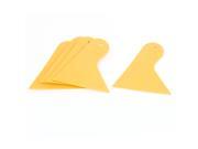 4 Pcs Cars Yellow Plastic Blade Window Windshield Film Scraper