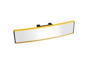 Yellow Frame Wide Angele View Clip On Rearview Mirror 29 x 7cm for Car