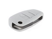 Gray Silicone Auto Car Remote Key Case Holder Fob Cover for Audi