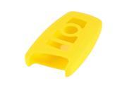Yellow Silicone Car Flexible Key Jacket Cover for BMW