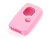 Pink Silicone Auto Car Key Case Holder Fob Cover for Toyota