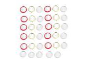 35pcs 1.7 Dia 3 Colors Frame Wide Angle Round Convex Rearview Blind Spot Mirror