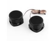 35mm Dia Black Plastic Shell Pre wired Dome Tweeter 2.8V 500W 2 Pcs for Car