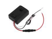 Car Black Plastic Shell LED Strip Light Audio Sensor Voice Controller 12V 2A