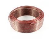 Red Wire 85M 278.8Ft Long Horn Speaker Wire Cord Coil for Home Car Audio