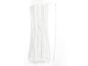 250 Pcs 5 x 350mm Reuseable Cable Wire Cord Zip Ties Straps White