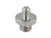Metal 1 4 to 3 8 Male Thread Flash Light Stand Holder Screw Adapter