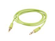 40.9 Long Lime Green 3.5mm Male to Male Stereo Audio Cable Aux Cord for PC iPod