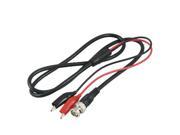 BNC Male Plug to 2 Alligator Clips Adapter Test Cable 1M 39