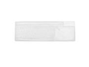 Keyboard Flexible Silicone Shield Film Shell Cover White for Desktop Computer