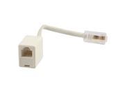 Telephone 8P4C Male to US RJ11 Female Plug Cable Connector