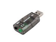 3.5mm Earphone Jack Laptop USB 2.0 to 3D Sound Card 5.1 CH Adapter