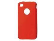 Soft Plastic Red Phone Protector Guard Case TPU for iPhone 4 4G