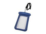 Cell Phone Water Resistant Bag Pouch Blue for iPhone 4 4G 3G