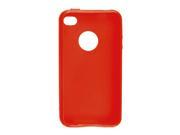 Soft Plastic Cover Case Red for Apple iPhone 4 4G 4S 4GS