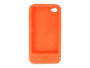 Orange Soft Silicone Case Protector for Apple iPhone 4 4G