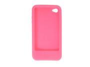 Fuchsia Soft Silicone Back Case Protector for Apple iPhone 4 4G