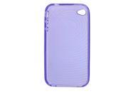 Clear Purple Tree Rings Decor Soft Case for iPhone 4 4G