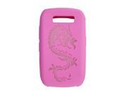 Deep Pink Dragon Shape Silicone Skin Case for BlackBerry 8900