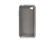 Protective Soft Plastic Protector Case Clear Gray for iPhone 4