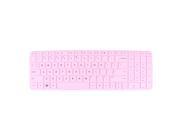 Unique Bargains Pink Dustproof Silicone Notebook Keyboard Protector Film for HP Pavilion DV6