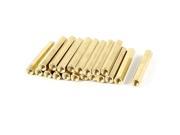 20 Pieces M4 Female Threaded PCB Brass Standoff Spacer 40mm High Gold Tone M4x40