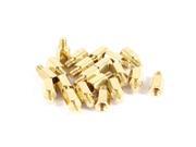 20 Pcs PC PCB Motherboard Brass Standoff Hexagonal Spacer M3 7 4mm