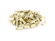 M4 Male to Female Threaded 9mm 6mm PCB Spacer Stand off 15mm Gold Tone 50 Pieces
