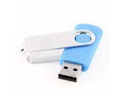 Rotatable Sky Blue Aluminum Clip 4GB Memory Stick U Disk USB 2.0 Flash Drive