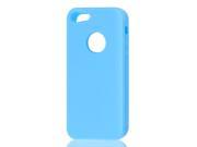 Sky Blue Silicone Protective Soft Case Skin Cover for Apple iPhone 5 5G