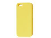 Yellow Silicone Protective Soft Case Skin Cover for Apple iPhone 5 5G