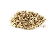 100 Pieces M3 Female Threaded PCB Brass Standoff Spacer 6mm High Gold Tone M3x6