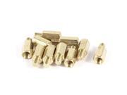 10 Pcs PC PCB Motherboard Brass Standoff Hexagonal Spacer M3 9 4mm