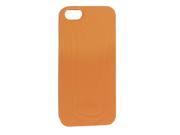 Orange Soft Plastic Embossed Protective Back Case Guard Housing for iPhone 5 5G