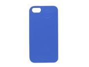 Blue Soft Plastic Embossed Protective Back Case Shell Housing for iPhone 5 5G